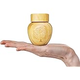 Mini Scattering Urns for Human Ashes Adult, Tree of Life Pattern Engraved Biodegradable Bamboo Urns, 2.1''x2.6'' Scattering Tubes (Set of 1)