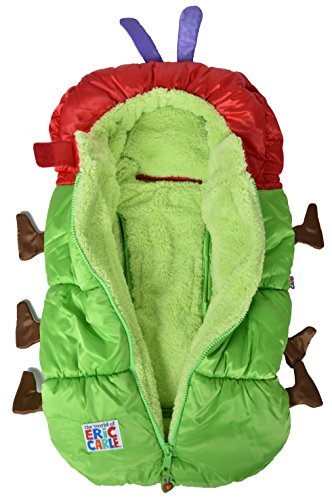 Eric Carle Infant Car Seat Cover, Car Seat Bunting Car Seat Footmuff, Infant Carrier Sleep Sack, Toddler Bundle Me, Baby Bunting Bag, Baby Stroller Sleeping Bag, Polyester, The Very Hungry Caterpillar