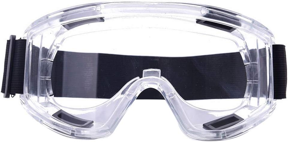 Cathery Medical Goggles Eyes Protector Dustproof Epidemic Prevention Soft Edge Large Elastic Belt