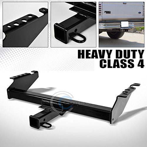 HS Power Black Finished Class 4 Trailer Hitch Receiver Bumper Tow 2