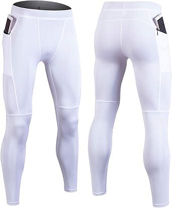 JAKEMAO Pantalones De Compresión para Hombres Mallas para Correr ...