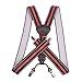 JIERKU Mens Suspenders with Clips Y Back Suspenders for Men Leather Braces