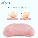 Baby Head Shaping Memory Foam Pillow -Newborn Infant pillow for Sleeping, Prevent Flat Head Syndrome, hypoallergenic cotton Pillow Cover, Pink (0-12 months) by Spuer