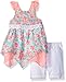 Little Lass Girls' 2 Pc Floral Bike Short Set