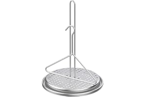EASIBBQ Turkey Chicken Fryer Accessory Kit with Wire Handle Lifter Hook Vertical Roaster Holder Base for Deep Fry Pot Grill BBQ