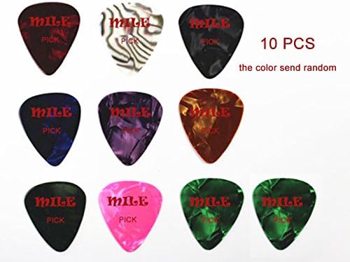 MILE Assorted Pearl Celluloid Guitar Picks, 10 pack, 0.71MM
