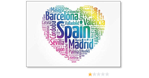 Lista de ciudades y pueblos de España, Collage de palabras ...
