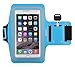 iXCC Racer Series Sport Gym Armband with Scratch-Resistant Dual Arm-Size Slots for iPhone 6splus, 6plus, 6s, 6,5s, 5, 5c and iPod MP3 Player - Blue