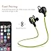 TaoTronics Bluetooth Headphones Wireless Earbuds Sports in Ear Sweatproof Earphones with Built in Mic (Balanced Audio, aptX Lossless Sound, Cordless 4.1, CVC 6.0 Noise Cancellation) Green