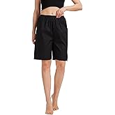 BEAUZSUZSANA Women Cotton Half Slip Pettipants for Under Dress with Lace Trim Victorian Pajama Pants