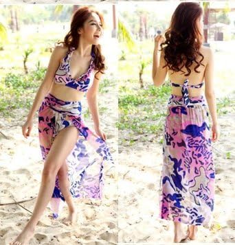 Amazon レディース水着 スイムウエア ホルター 温泉 ビーチ 夏 海 ワンピース水着 ビキニ 3点セット 番号 3 注意 商品の内訳は Llサイズ のみ ビキニ セパレーツ 通販