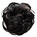 CAISHA Synthetic Fiber Hairpiece Scrunchie Scrunchy Updo Slightly Wavy Dark Brown Mix G33B