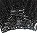 ZigZag Hair Clip In Human Hair Extensions Afro Kinky Curly Peruvian Virgin African American 4B 4C Clip in Hair Extensions Natural Clip Ins For Black Women (18inch, 4B 4C)
