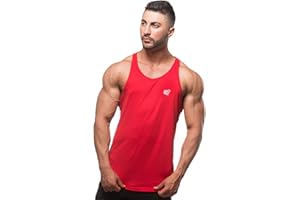 Jed North Men's DRI-FIT Microfiber Bodybuilding Stringer Tank Top Weight-Training Y-Back Racerback