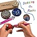 PDTXCLS Meuxan 9 Piece Ball Styluses Dotting Tools Rubber Brushes Set for Rock Painting, Polymer Clay & Pottery Craft, Pattern Embossing Art