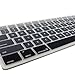 Allinside Ombre Grey Keyboard Cover for iMac Wired USB Keyboard A1243 MB110LL/B