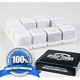 Spirit Stones Pure Soapstone Whiskey Ice Rock Stone, Set of 10