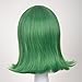 Yuehong New Fashion Short Green Ainme Party Cosplay Costume Hair Wigs