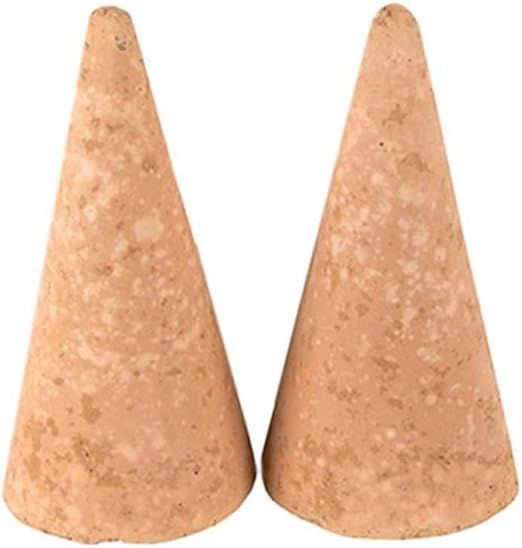 Amazon Com 2 Small Terracotta Cones Home Kitchen