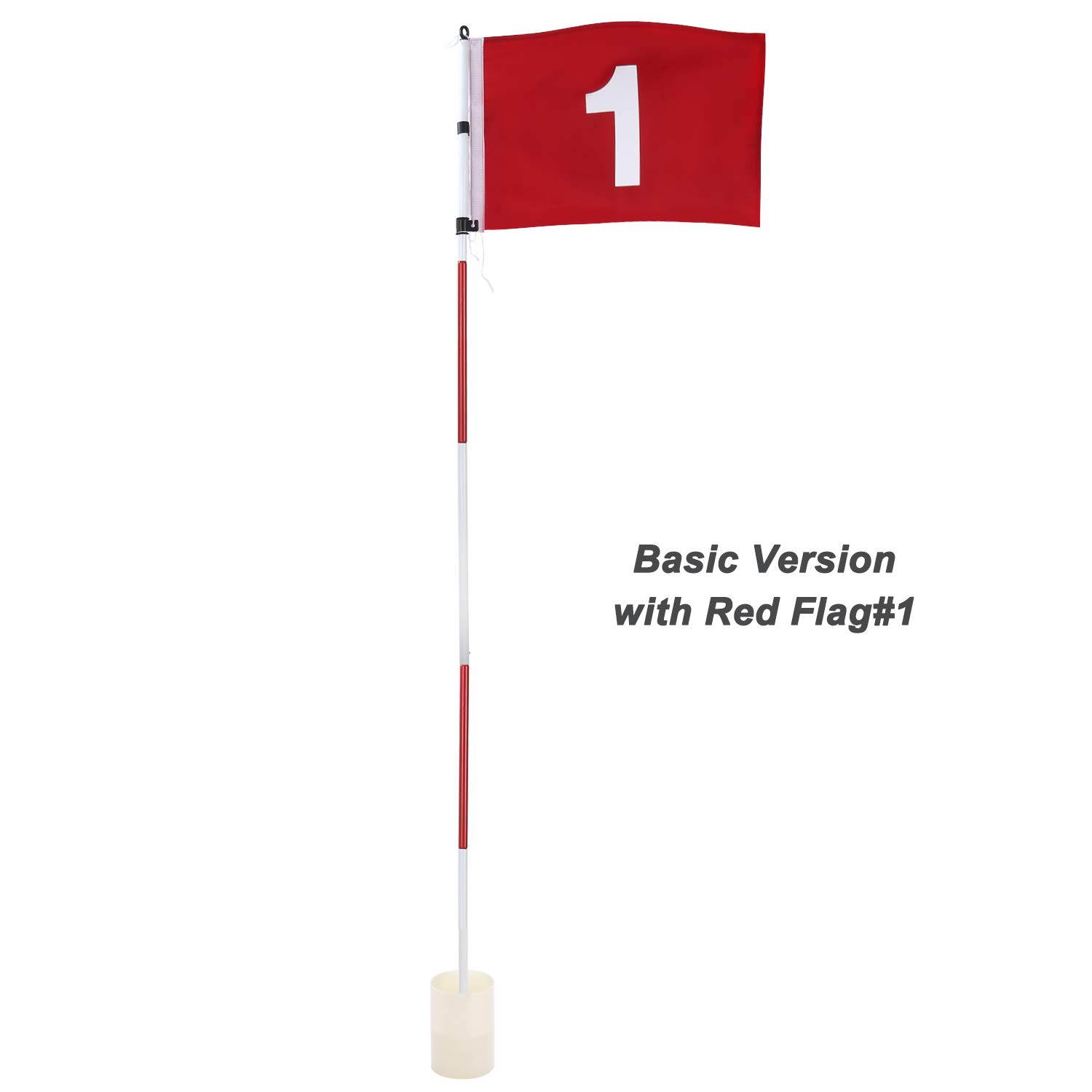 KingWare Backyard Practice Golf Hole Pole Cup Flag Stick, Golf Putting