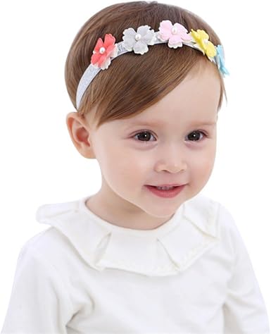 baby girl pearl headband