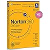 Norton 360 Deluxe 2022, antivirussoftware, internetbeveiliging, 5 Apparaten, 1 Jaar, Secure VPN en Password Manager, PCs…