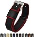 Barton Jetson NATO Style Watch Strap - 18mm, 20mm, 22mm or 24mm - Seat Belt Nylon Watch Bands