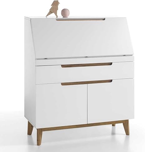 Pharao24 Chest Of Drawers In White Oak Bureau Amazon De Kuche Haushalt