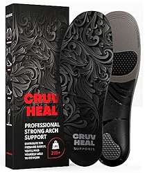 Premium 215+ lbs High Arch Support Insoles - Pain