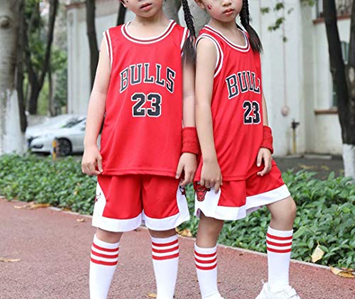 ISOVNUS 2-Piece Children's Basketball Set – T-Shirt and Shorts for Children 3-15 Years