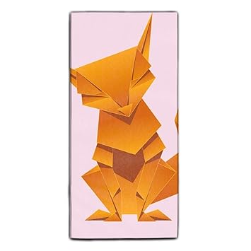 Amazoncom Origami Paper Fox Classic Towels Sports Towel