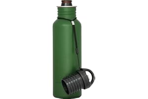 BottleKeeper - The Standard 2.0 - The Original Stainless Steel Bottle Holder and Insulator to Keep Your Beer Colder (Green)