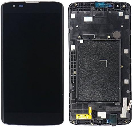 Flycow LCD Display Screen Touch Digitizer For LG K7 MS330 Tribute 5 Replacement Parts (black with frame)