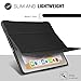 IVSO New iPad 9.7 2018 Tablet Case, Lightweight Smart Case Trifold Cover Stand with Pencil Holder Auto Sleep/Wake Function for New iPad 9.7 2018/2017/ iPad Pro 9.7 /iPad Air 2/ iPad Air Tablet(Black)