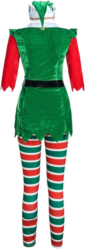 SOIMISS 1 Set Christmas Adult Costume Women Costume with Hat Stocking Costume Cosplay Outfit for Women Lady Party - Image 5