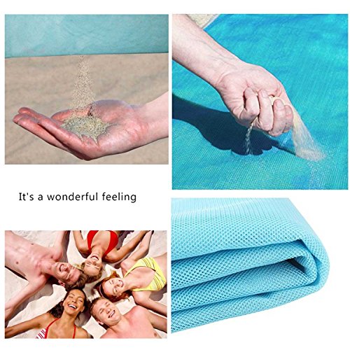 Kamo Sand Free Beach Mat - Dirt & Dust Disappear.Sand Proof Blanket for Beach,Picnic,Park,Camping & Hiking,Family Trips and Outdoor