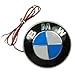Xotic Tech 1x Ultra White Color 82mm Truck Hood Emblem - Round LED Illuminated Emblem Background Light Lighting Kit For BMW 3 4 5 6 7 X M Z Series X3 X5 X6