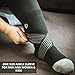 KARM Ankle Compression Sleeve with Compression Support Strap. Achilles Tendon Support Wrap. Achilles Tendonitis Brace for Women and Men (One Size, Black)