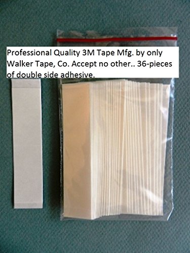 3M 1522 Double Sided Clear Straight Tape 1x3 for Wig Toupee Hairpiece 36 PCS by Unknown