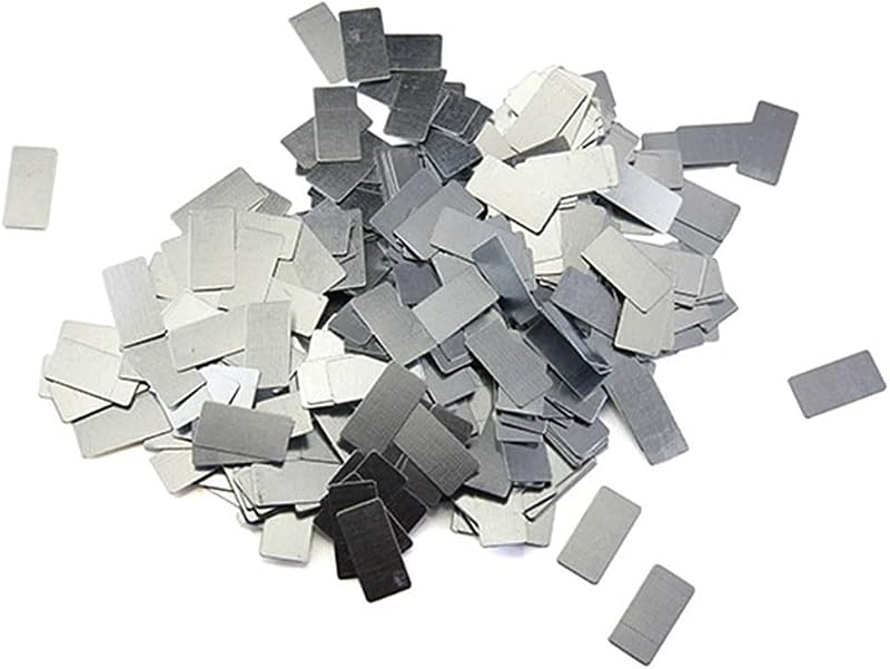 RAMBEX 100PCS Ultra-thin Iron Sheet 0.3mm 0.5mm 1.0mm Rectangular Plates for