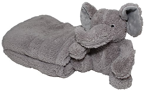 2 Silver+Stuffed+Blanket+Children+Elephant