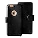 LUPA iPhone 6, 6s Wallet Case | Durable and Slim | Lightweight with Classic Design & Ultra-Strong Magnetic Closure | Faux Leather |Black |Apple 6/6s (4.7 in)