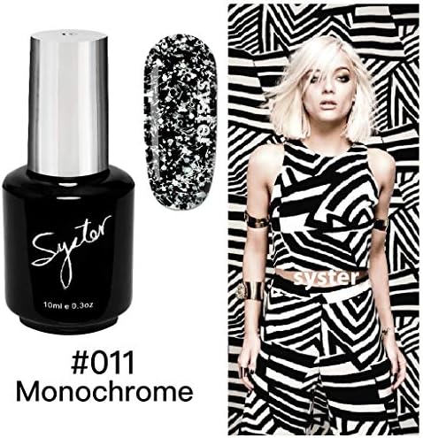 SYSTER 10ml Fall/Winter Nail Art Soak Off UV Gel Polish Manicure UV/LED Lamp (#011)