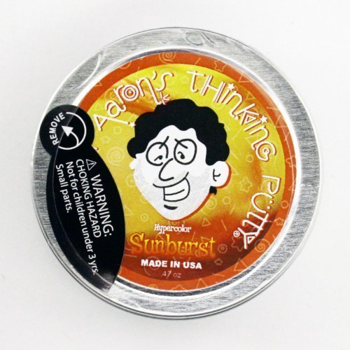 Crazy Aaron s Thinking Putty, Hypercolor Sunburst 2" Mini Tin