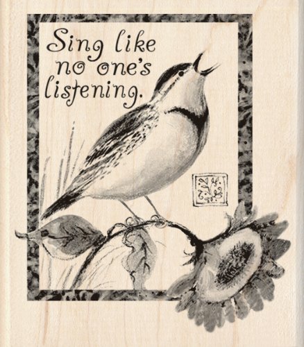 Inkadinkado Wood Stamp, Sing Like No Other