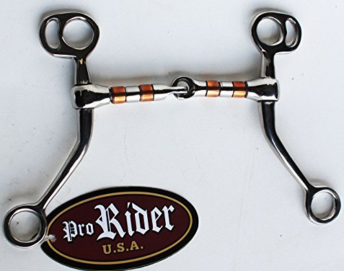 Circle Y Tom Thumb Stainless Steel Copper Rollers Shank Horse Bit Tack Equine 35442 - Thumbnail 2