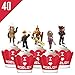 40 Roblox Liners Cupcake Toppers Birthday Party Supplies Cake Wrappers Decorations Set for Children by Phoenix Party