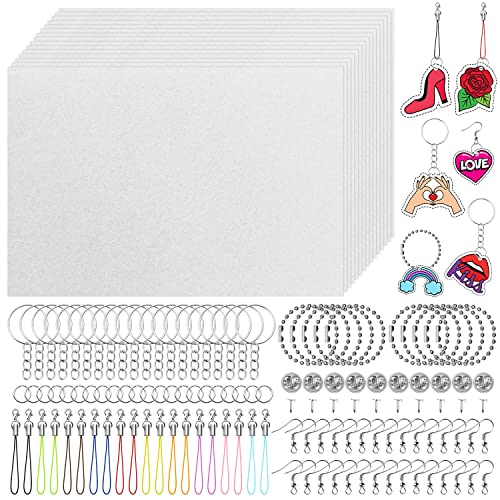 Shrinky Dink Keychain kit, Cridoz Shrinky Dink Kit Including 25 Sheets