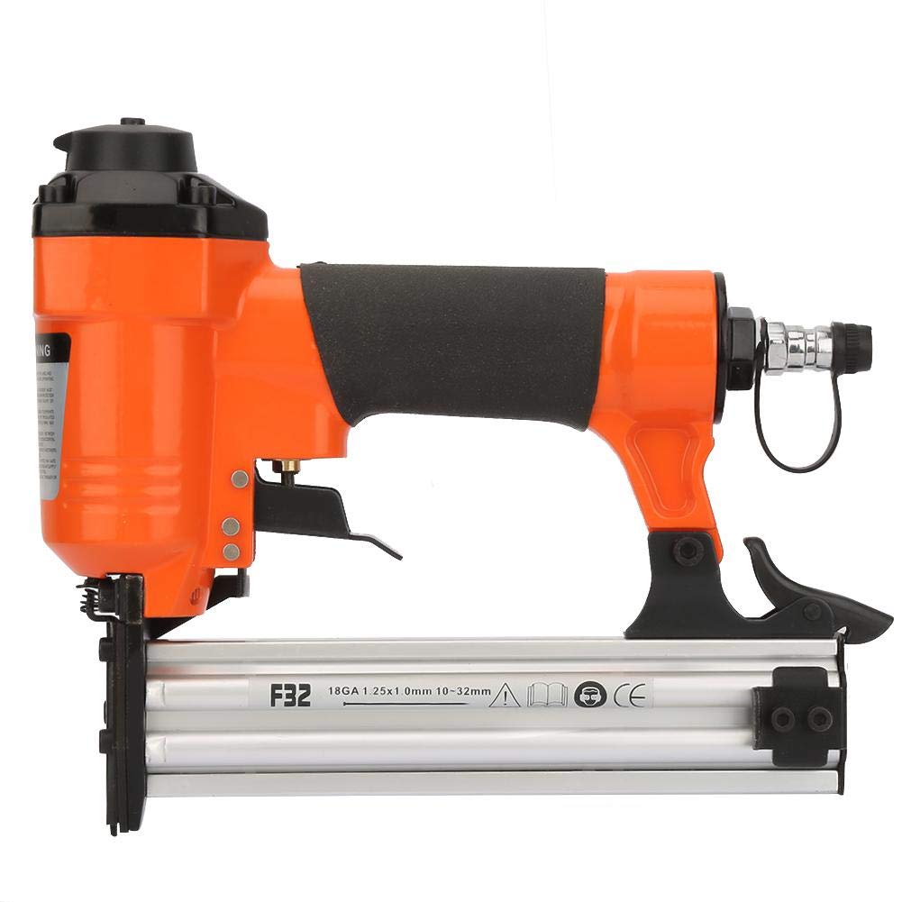 F32 Pneumatic Nail Gun,Straight Nail Air Powered Nailers,Stapler Staple Gun 18GA 1.25 * 1.0mm