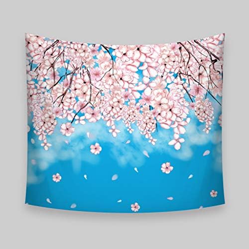 Wasserrhythm Sakura House Decor Tapestry Wall Hanging for Bedroom Living Room Dorm, 60x52 Inches